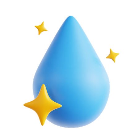 Água limpa  3D Icon