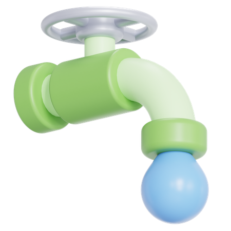 Agua limpia  3D Icon