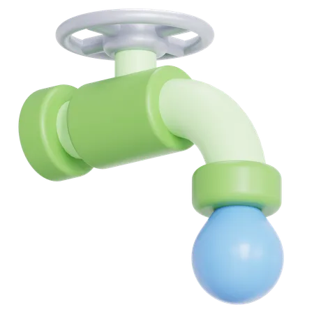 Ahorra Agua Limpia 3D Icon