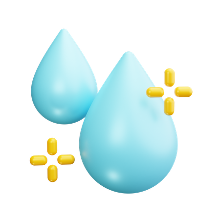 Agua limpia  3D Icon