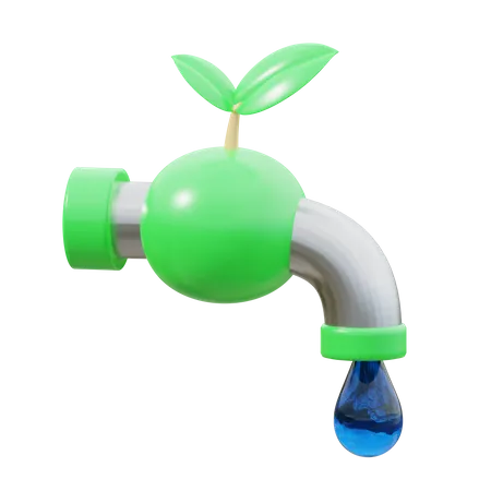 Agua limpia  3D Icon