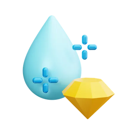 Agua mineral  3D Icon