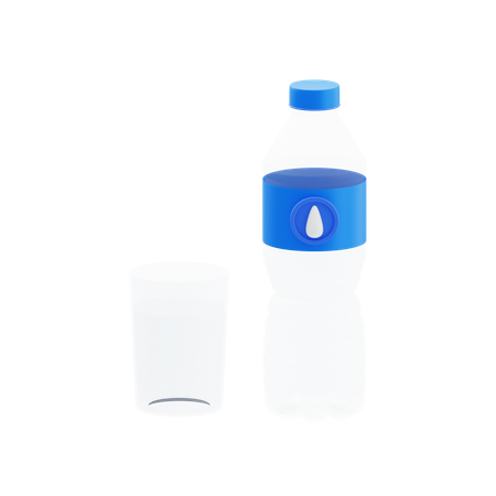 Agua mineral  3D Icon