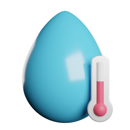 Água quente  3D Icon