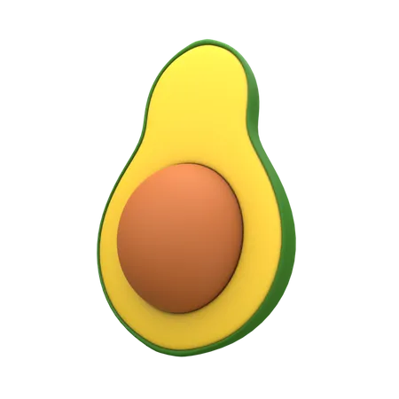 Aguacate  3D Icon