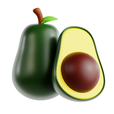 Fruta de aguacate  3D Icon