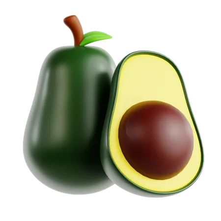 Fruta de aguacate  3D Icon