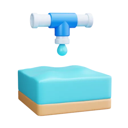 Águas residuais  3D Icon