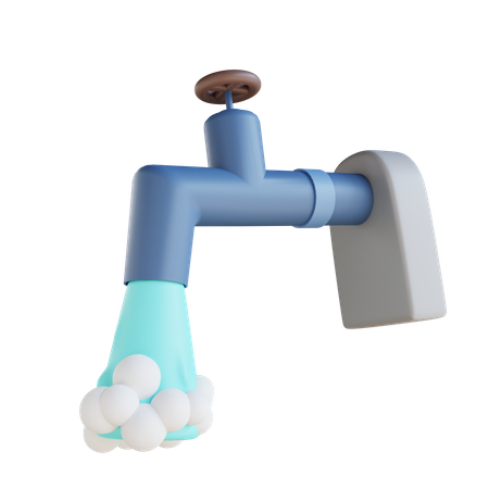 Aguas residuales  3D Illustration