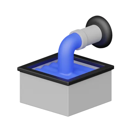 Aguas residuales  3D Icon