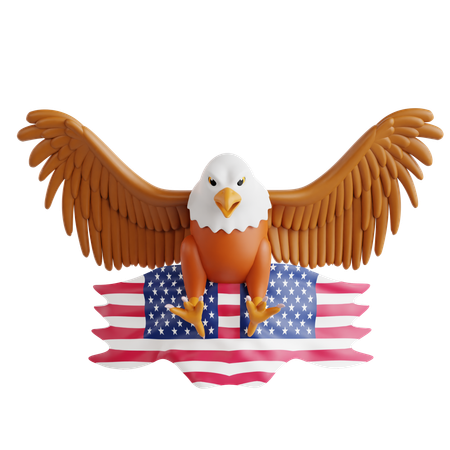 Águia americana  3D Icon
