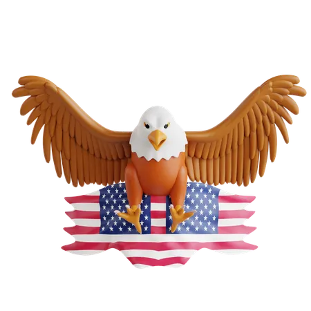 Águia americana  3D Icon
