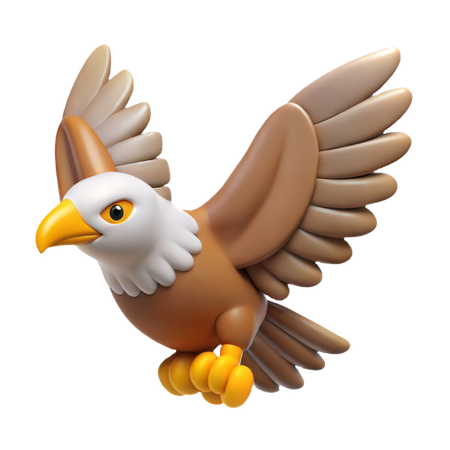 Águila volando  3D Icon