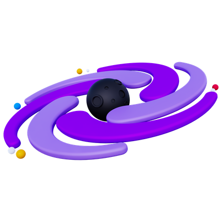 Agujero negro  3D Icon