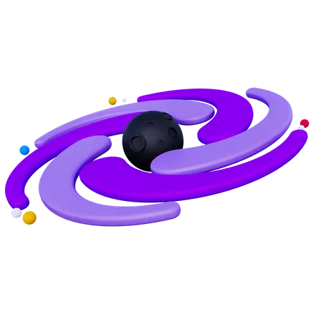 Agujero negro  3D Icon