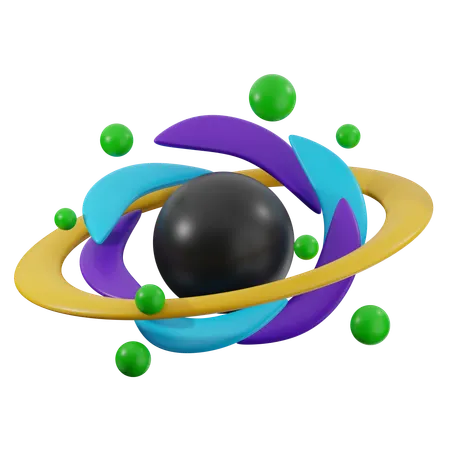 Agujero negro  3D Icon