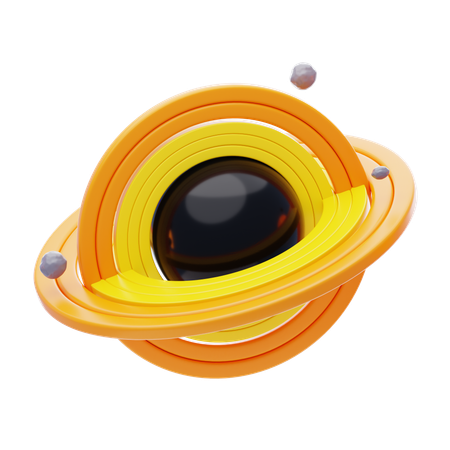 Agujero negro  3D Icon