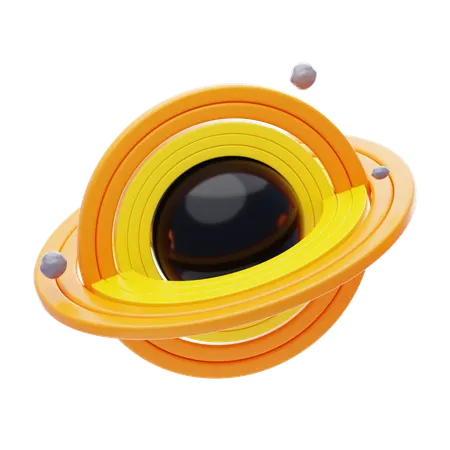 Agujero negro  3D Icon