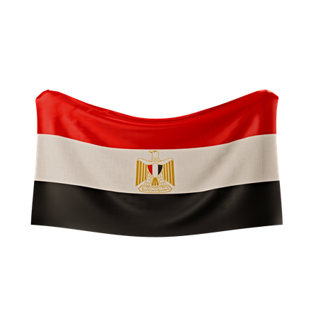 Ägypten Flagge  3D Icon