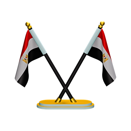 Ägypten Flagge  3D Icon