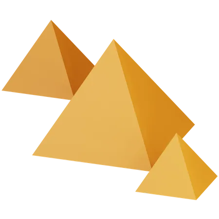 Ägypten Pyramide  3D Icon