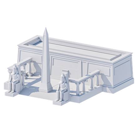 Ägypten Tempel  3D Icon