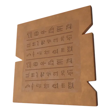 Ägyptische Hieroglyphen  3D Icon