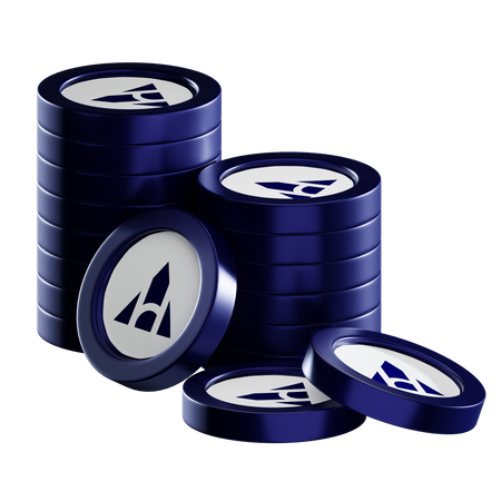 Ahc Coin Stacks  3D Icon