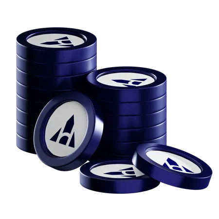 Ahc Coin Stacks  3D Icon