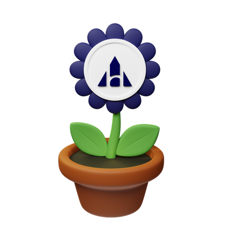 Ahc Crypto Plant Pot  3D Icon