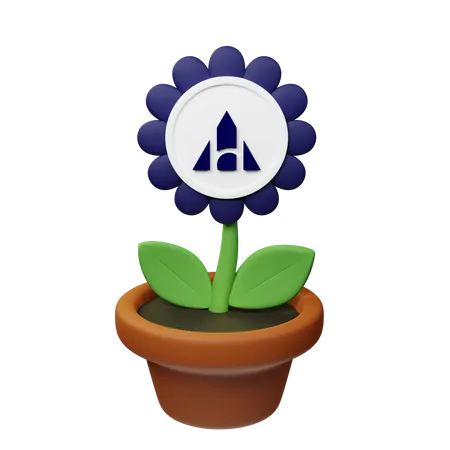 Ahc Crypto Plant Pot  3D Icon