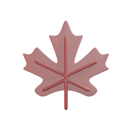 Maple Leaf 3 D Rendering Element Geeignet Fur Den Herbst 3D Illustration