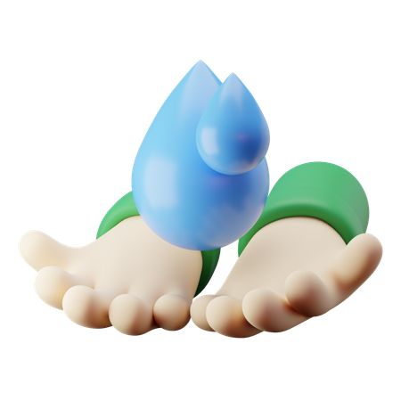 Ahorrar agua  3D Icon