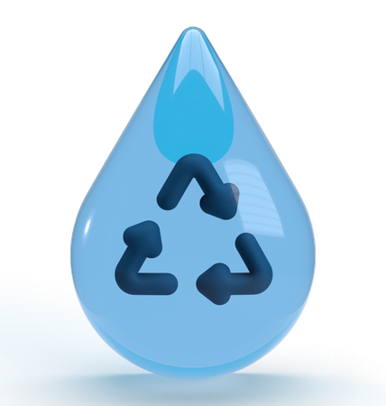 Ahorrar agua  3D Icon