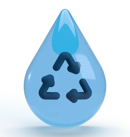 Ahorrar agua  3D Icon