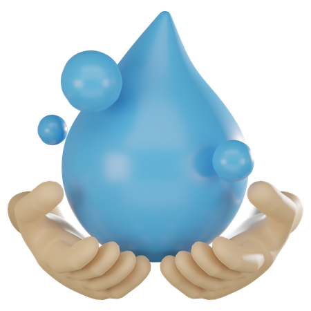 Ahorrar agua  3D Icon