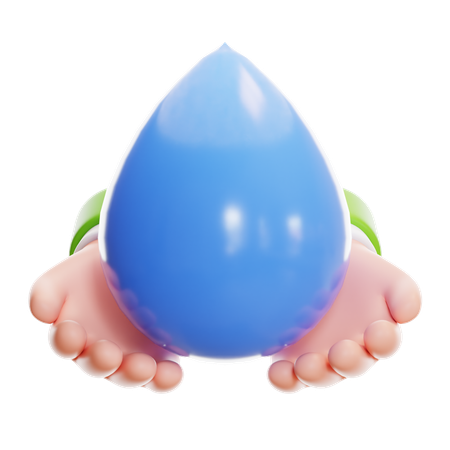 Ahorrar agua  3D Icon