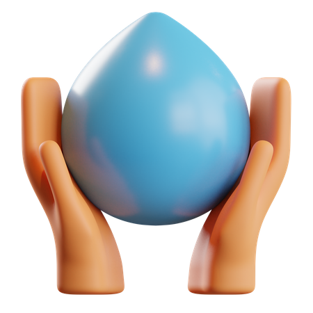Ahorrar agua  3D Icon