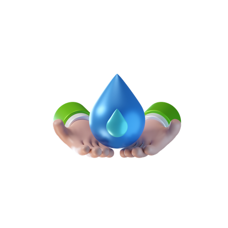 Ahorrar agua  3D Icon