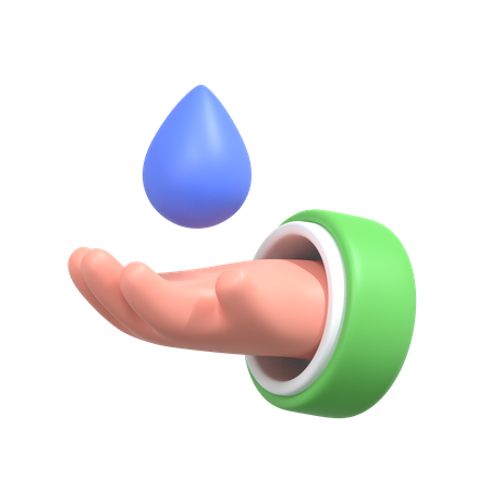 Ahorrar agua  3D Icon