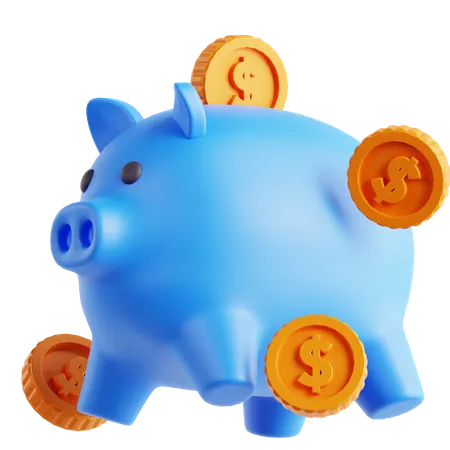 Ahorro  3D Icon