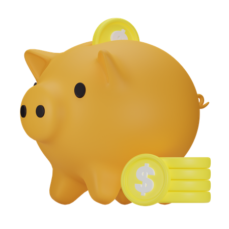 Ahorros  3D Icon