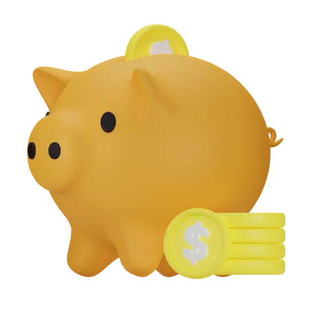 Ahorros  3D Icon