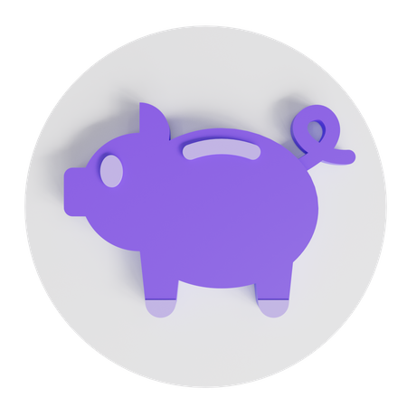 Ahorro  3D Icon