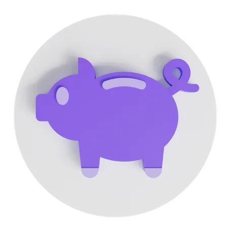 Ahorro  3D Icon