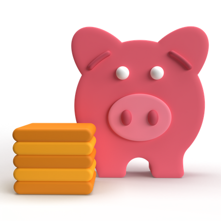 Ahorros  3D Icon