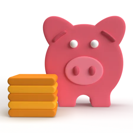 Ahorros  3D Icon