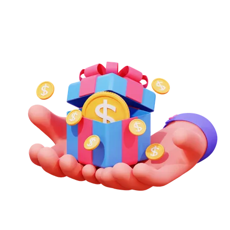 Ahorros de dinero  3D Icon