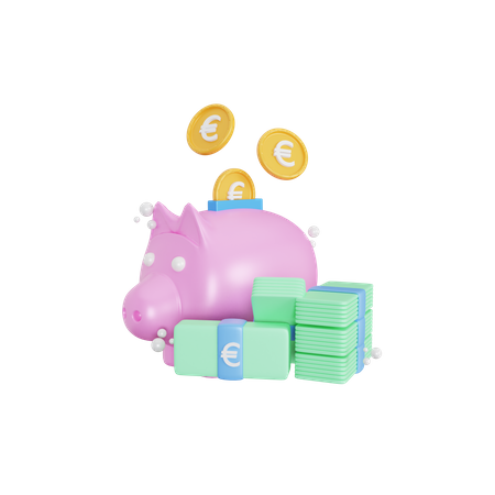 Ahorros de dinero  3D Icon