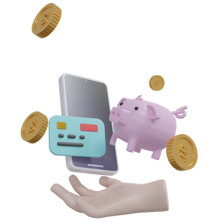 Ahorros de dinero  3D Icon